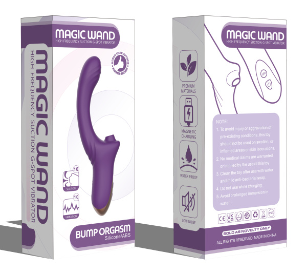 Вагинально-клиторальный вибратор Secwell SW3044-purple_4