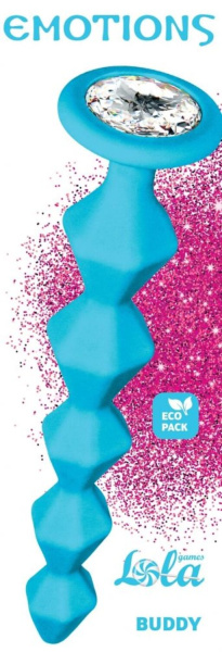 Анальная Цепочка с Кристаллом Emotions Buddy Turquoise_4