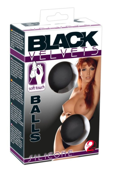 Black Velvets Шарики вагинальные черные_1
