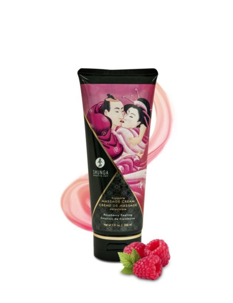 Массажный крем для тела Малиновое чувство серии Необыкновенные поцелуи, 200мл_1