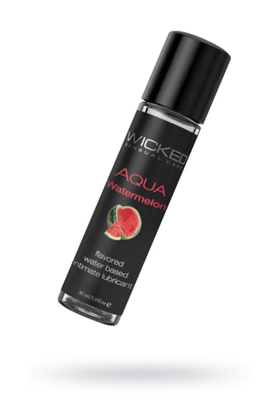Лубрикант со вкусом освежающего арбуза WICKED AQUA Watermelon 30 ml_1