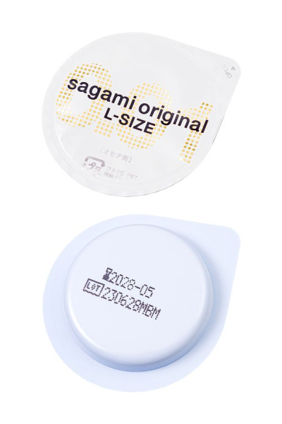 Презервативы Sagami Original 001 L-Size, полиуретан, 5 шт._1