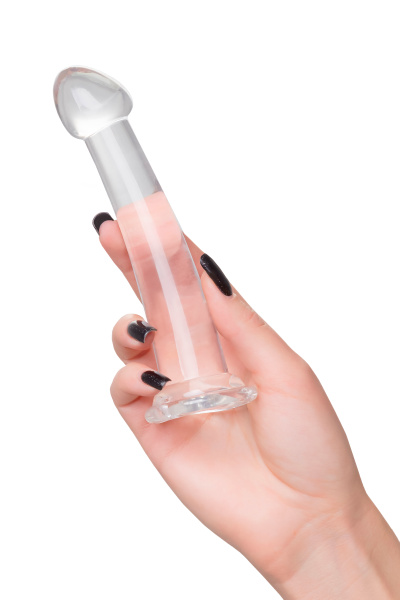 Нереалистичный фаллоимитатор TOYFA Basic Jelly Dildo S, TPE, прозрачный, 15,5 см_6