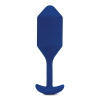 Пробка для ношения с вибрацией синяя B-Vibe Vibrating Snug Plug 4_7