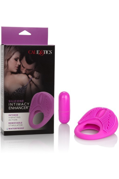 Эрекционное кольцо с дополнительной вибропулей Silicone Intimacy Enhancer_1