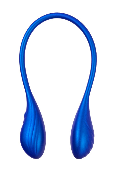 Двойной вибратор L`Eroina APP AGAMIEN с управлением от приложения и пульта, силикон, синий, 46 см_5