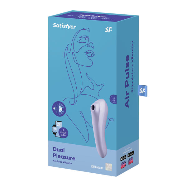 Вакуумно-волновой вибромассажер Satisfyer Dual Pleasure, фиолетовый_4