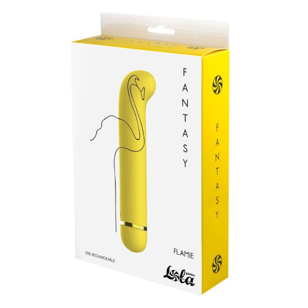 Перезаряжаемый вибратор Fantasy Flamie Yellow_3
