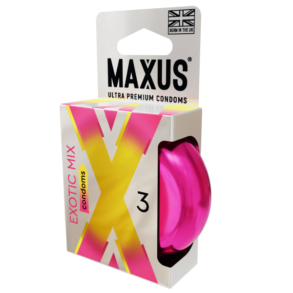 Презервативы MAXUS Exotic Mix, ароматизированные, 3 шт_1