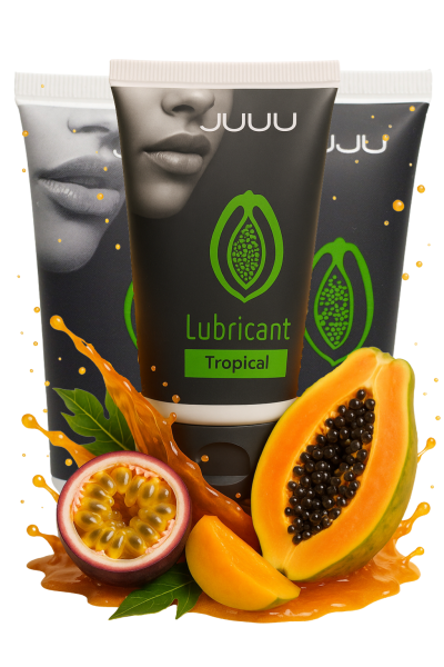 Сет съедобных лубрикантов JUJU Тропические фрукты, 3х50ml 639JU_1