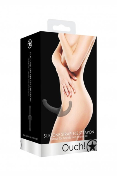 Безремневой страпон Silicone Strapless Strapon_1