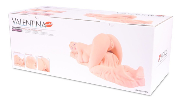 Valentina, мастурбатор  3D вагина,анус полуторс, с двойным слоем без вибрации_1