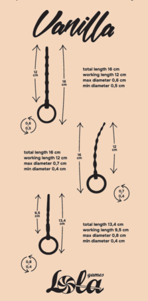 Набор уретральных массажеров Vanilla Twist_2