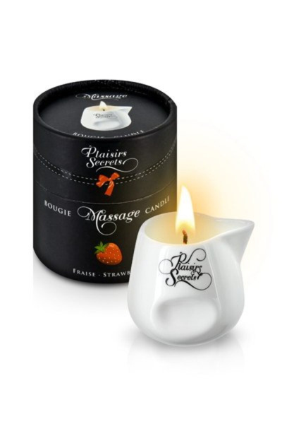 MASSAGE CANDLE STRAWBERRY 80ML Свеча с массажным маслом 80 мл_2
