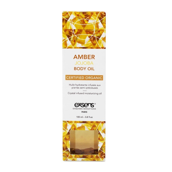 Органическое массажное масло с камнями AMBER JOJOBA (Жожоба)_3