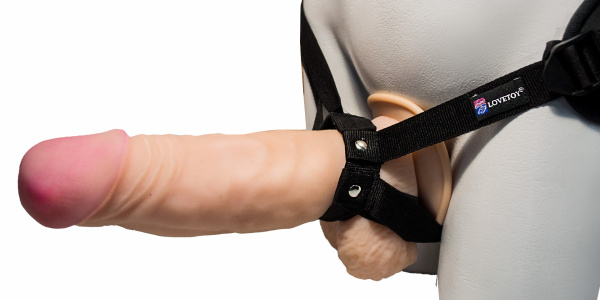 Супер гигант на присоске со страпоном 538900ru_1