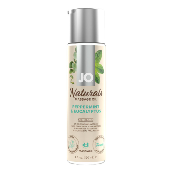 Массажное масло JO - Peppermint & Eucalyptus/Мята и эвкалипт 120 mL_1
