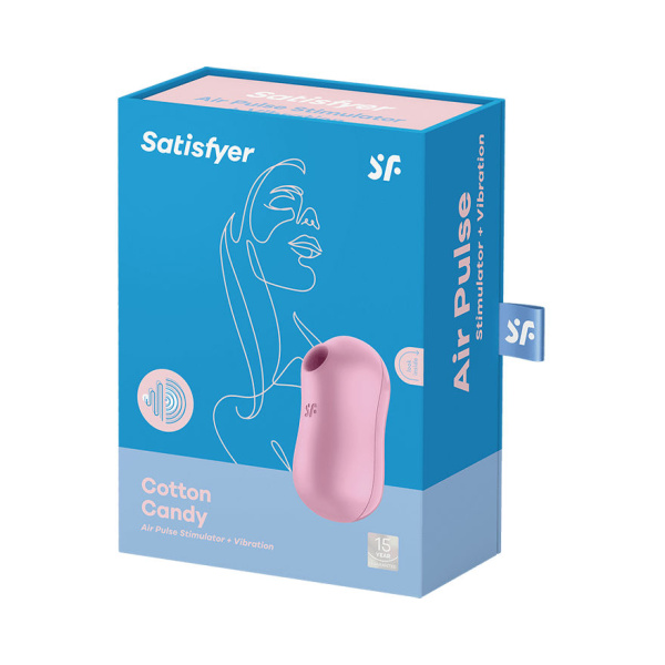 Вакуумно-волновой стимулятор с вибрацией Satisfyer Cotton Candy, лиловый_2