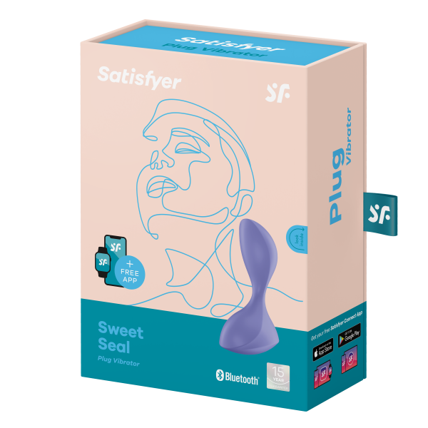 Анальная пробка Satisfyer Sweet Seal с вибрацией и управлением с телефона, лиловая_1