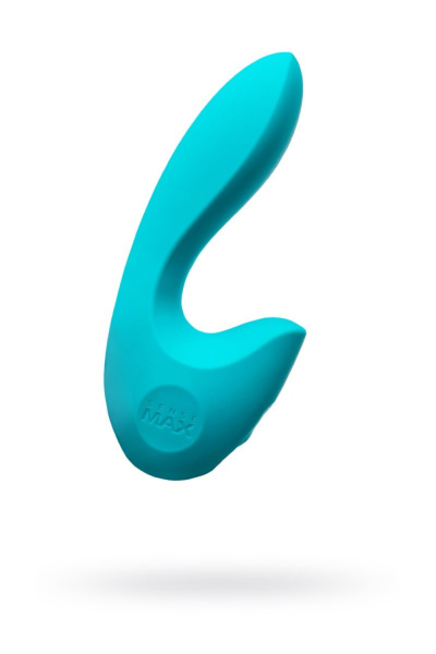 Нереалистичный вибратор Sense Max  , Силикон, Бирюзовый, 16 см_1