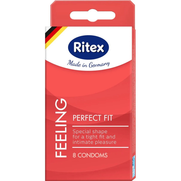 Презервативы Ritex FEELING №8, анатомической формы с накопителем, латекс, 18,5 см_1