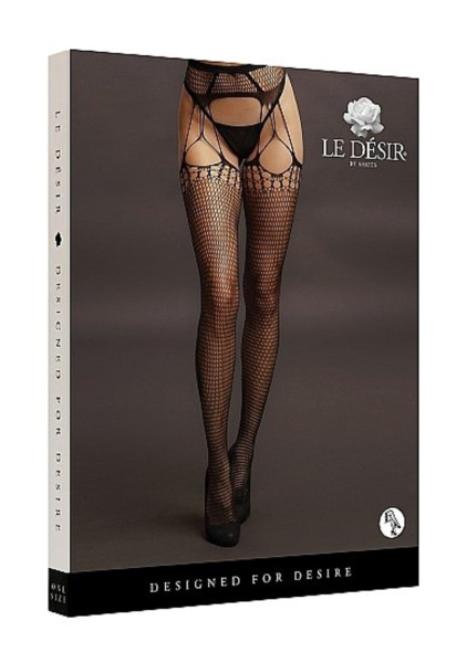 Чулки с поясом Shredded Suspender Pantyhose_1