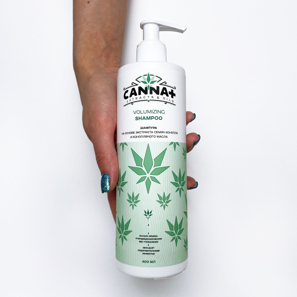 Шампунь бессульфатный для объема CANNA+ Volumizing Shampoo SLS Free 400 мл_4