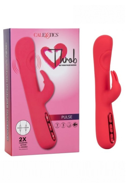 Мультискоростной вибромассажер кролик с функцией ""пульсирующее воздействие"" Throb Pulse_1