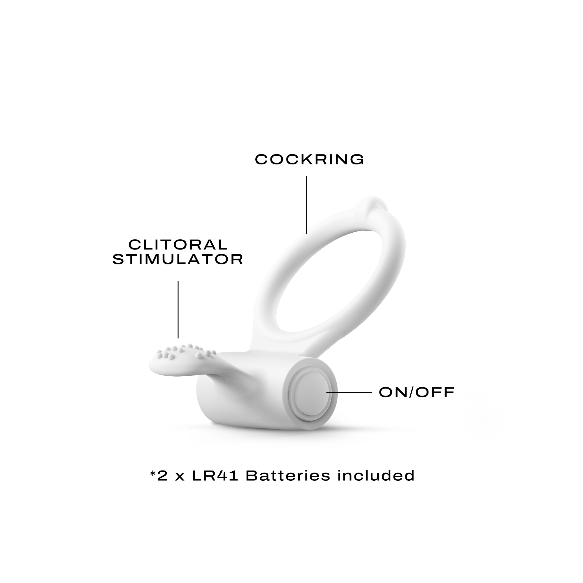 Эрекционное кольцо с вибрацией Dorcel POWER CLIT PHOSPHO на батарейках_4