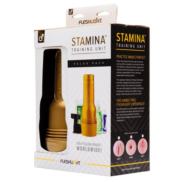 Набор Fleshlight Stamina Training Unit: мастурбатор, крепление, смазка, порошок, очиститель_4