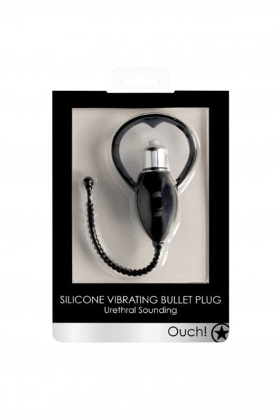 Стимулятор уретры с вибрацией Urethral Sounding Vibrating Bullet Plug_1
