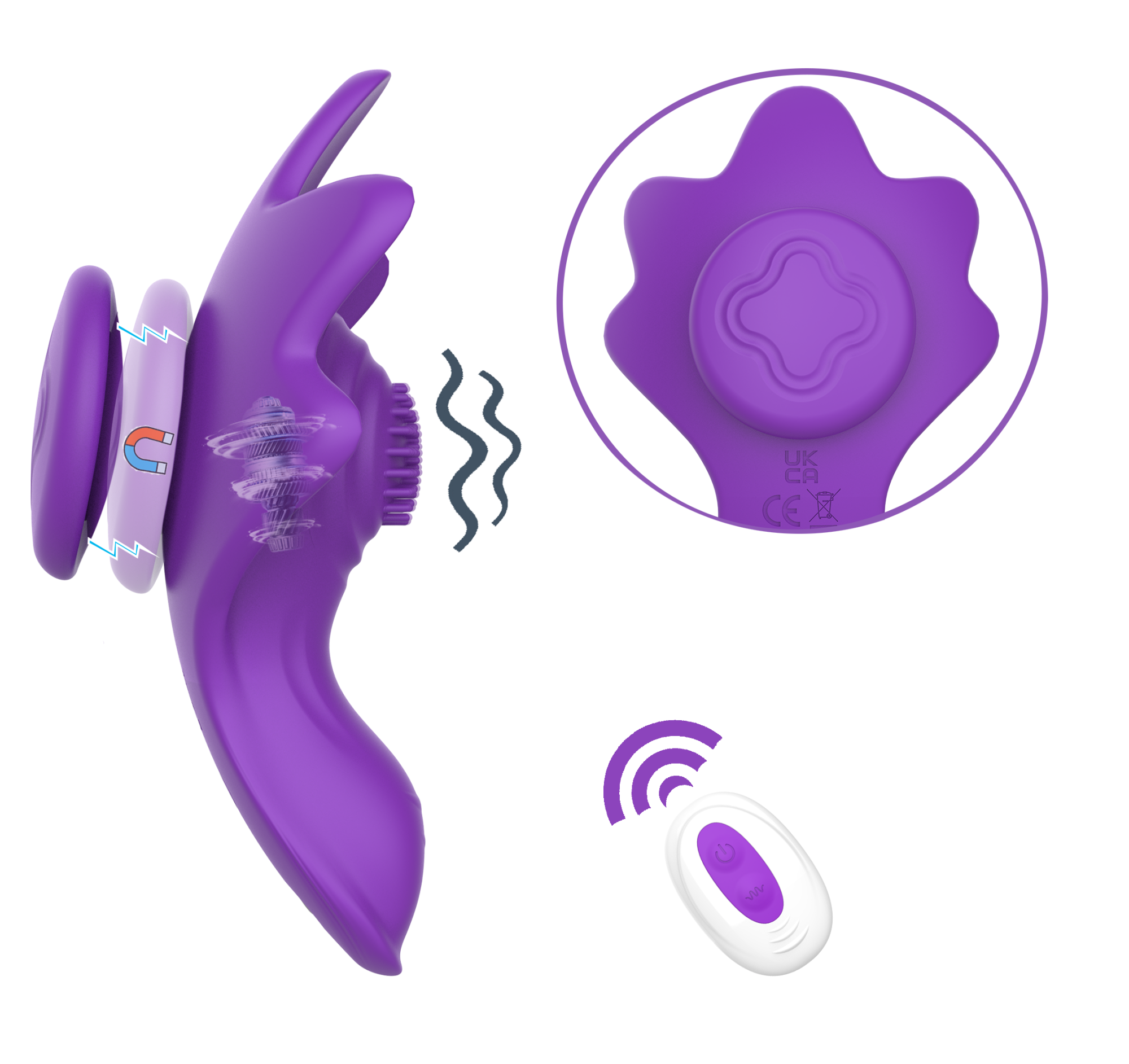 太阳花超薄磁吸穿戴