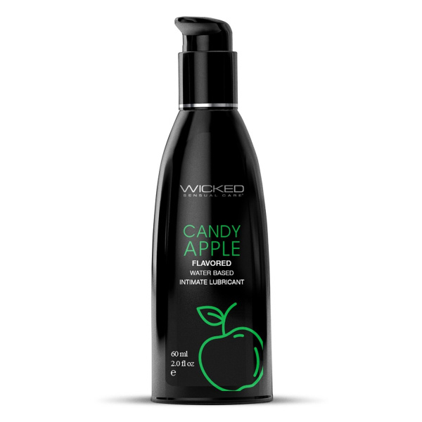 Лубрикант со вкусом сахарного яблока WICKED AQUA Candy Apple 60 мл_2