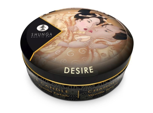 Массажное арома масло в виде свечи, Vanilla Fetish мини 30мл. Ванильный фетиш_1