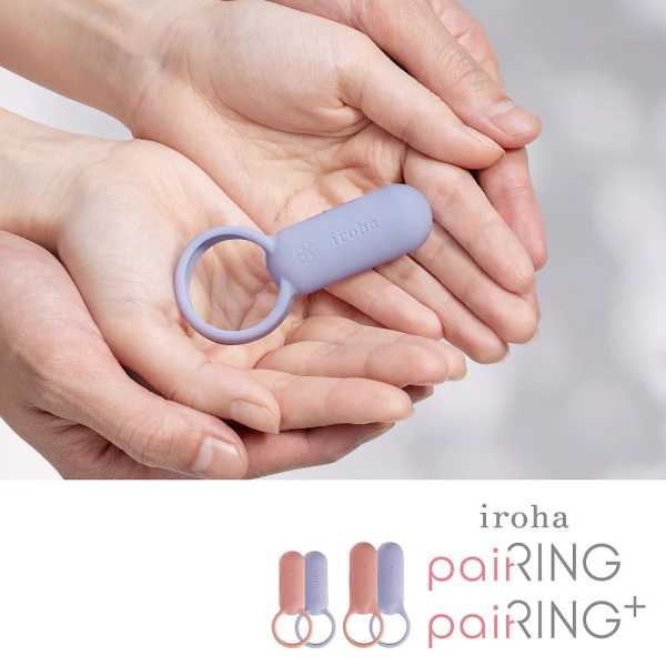 Эрекционное кольцо iroha paiRING+ Very Peri с усиленной вибрацией_4