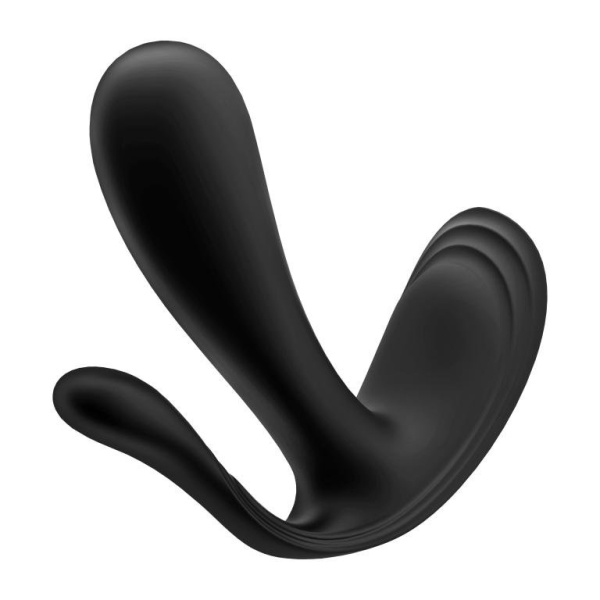 Бесшумный вибромассажер Satisfyer Top Secret+  для ношения и стимуляции точки G, черный_4