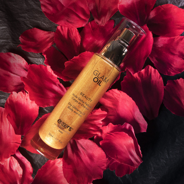 Сухое масло с блеском GLAM OIL для волос и тела_4