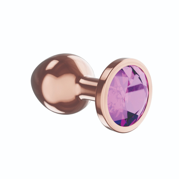 Анальная Пробка Diamond Amethyst Shine S Розовое Золото_1
