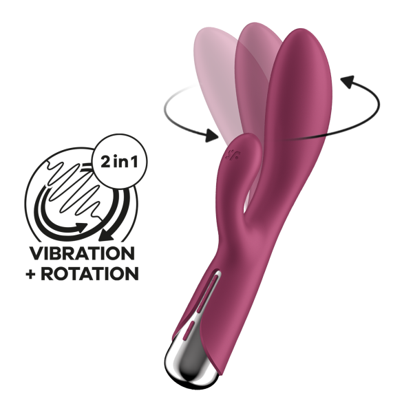 Вибратор кролик Satisfyer Spinning Rabbit 1, красный_1
