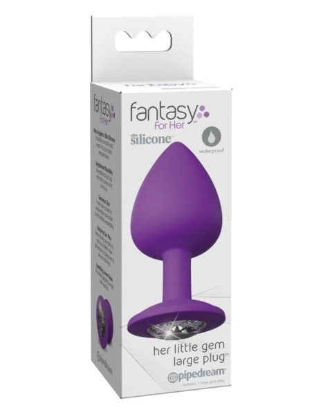 Анальная пробка со стразом большая Fantasy For Her Her Little Gem Large Plug_1