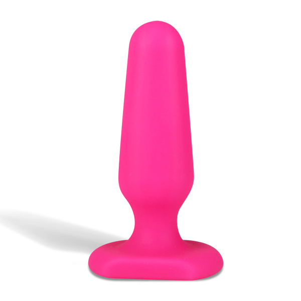 Миниатюрный розовый плаг из силикона Seamless Silicone Butt Plug 3in_3