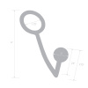 Кольцо на пенис с анальным щаром Stainless Steel Anal Hook & Cock Ring_5