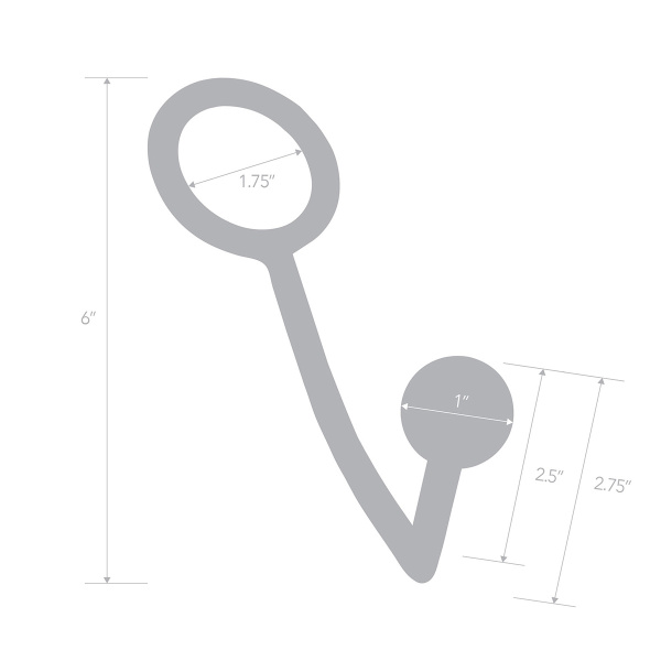Кольцо на пенис с анальным щаром Stainless Steel Anal Hook & Cock Ring_5