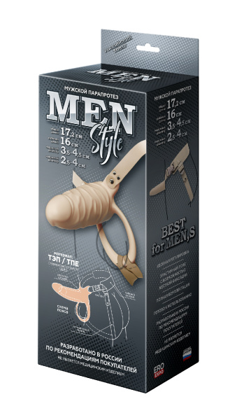 Мужской парапротез men style  l 160 мм d 45 мм,  арт. 741703_1