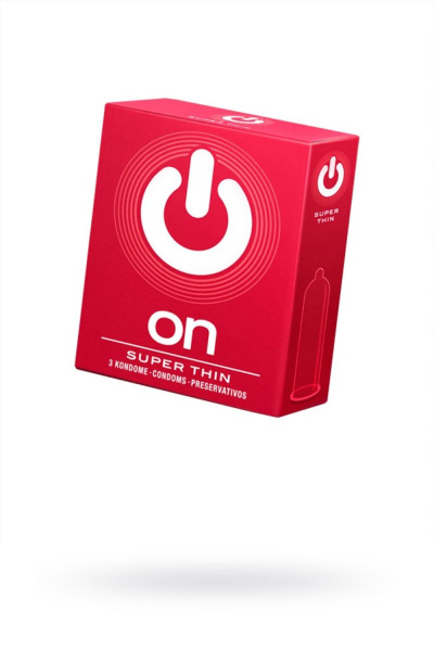 Презервативы ''ON)'' Super Thin №3 - супер тонкие (ширина 54mm)_1