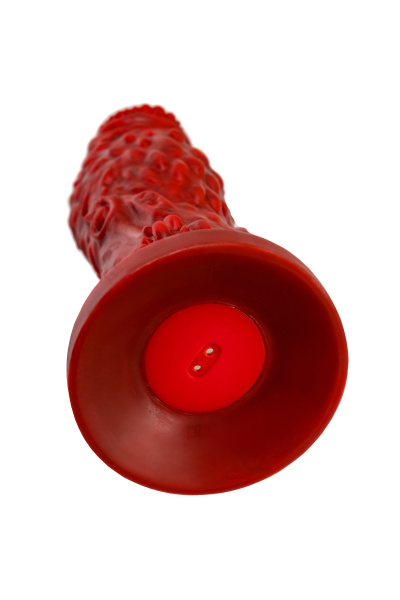 Вибратор Black&Red by TOYFA Monster Docus, силикон, красно-черный, 20 см_6