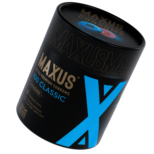 Презервативы MAXUS Classic №100 в железном кейсе, классические X-edition, 100 шт_1