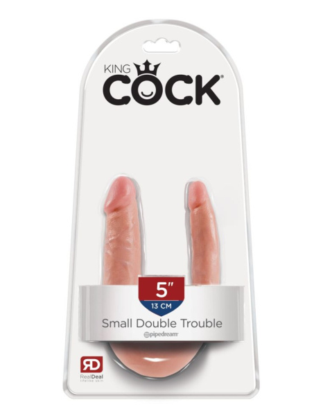 U-Shaped Small Double Trouble Фаллоимитатор реалистик двухголовый_1