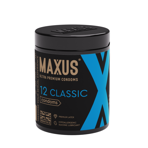 Презервативы MAXUS Classic №12 в железном кейсе, классические X-Edition, 12 шт_2