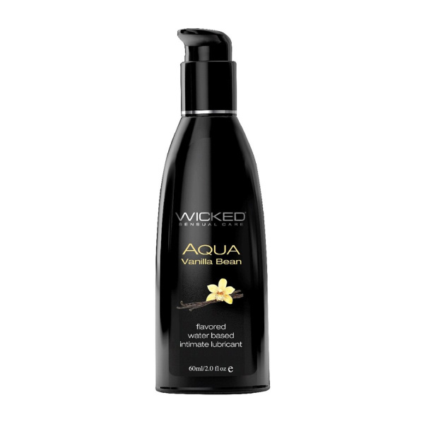 Лубрикант со вкусом ванильных бобов WICKED AQUA Vanilla Bean 60 мл_1